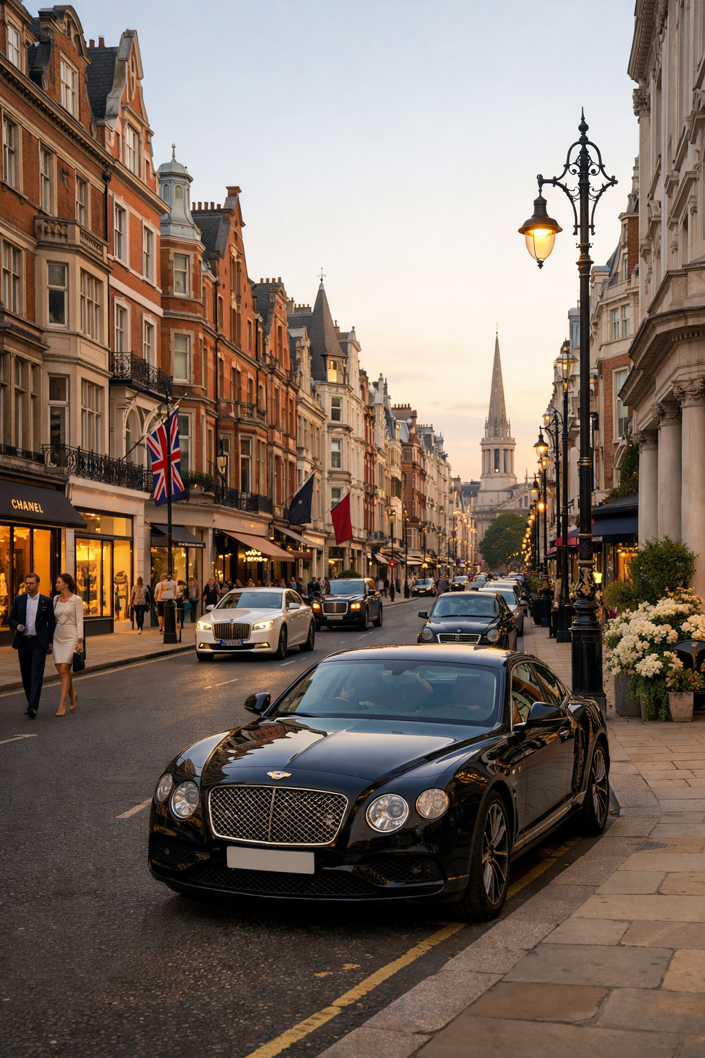 High end area of London