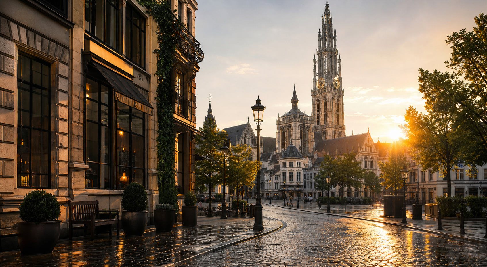 Luxury Antwerp city centre evening experience